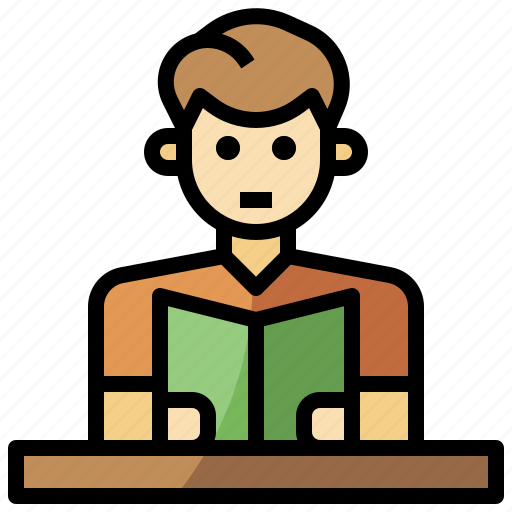 Book, learn, people, read, reading, students icon - Download on Iconfinder