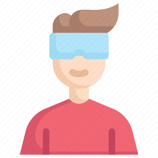 Activities, enjoy, hobby, lifestyle, playing vr, stay at home, virtual reality icon - Download on Iconfinder