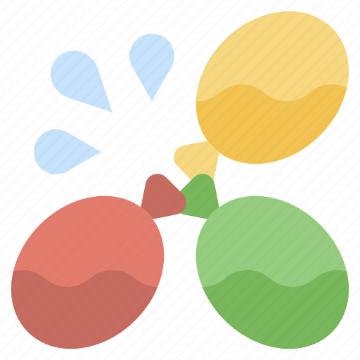 Baby, balloons, entertainment, fight, kid, throw, water icon - Download on Iconfinder