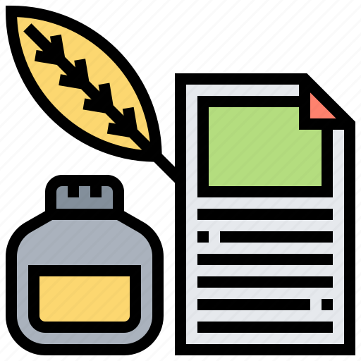 Bottle, data, document, record, writing icon - Download on Iconfinder