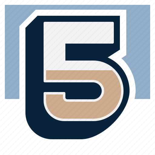 Number, fifth, mathematics, five, count icon - Download on Iconfinder