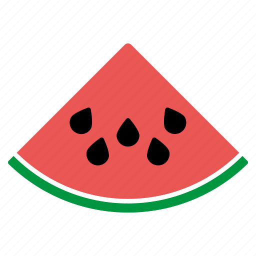 Food, fruit, slice, sticker, watermelon icon - Download on Iconfinder