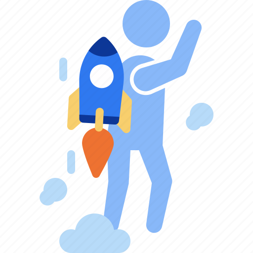 Startup, fly, rocket, launch, new business, company, finance icon - Download on Iconfinder