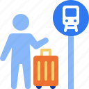 sign, sign board, train, train station, railway, transportation, public transportation, travel, stick figure