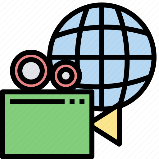 Clip, global, online, sell, video, worldwide icon - Download on Iconfinder