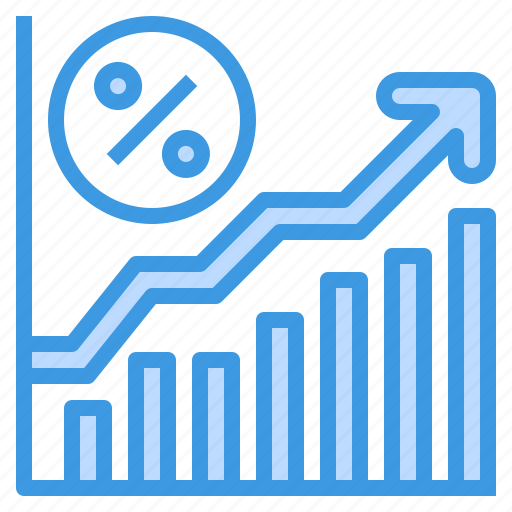 Commission, sale, growth, percentage, stock, market icon - Download on Iconfinder