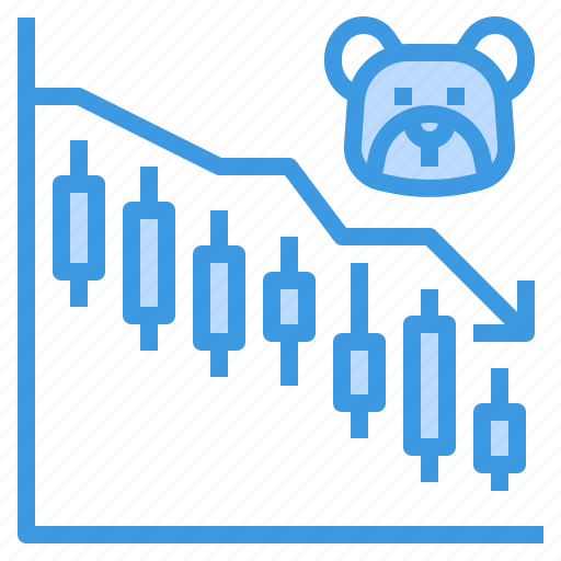 Downtrend, trend, bear, investment, candlestick icon - Download on Iconfinder