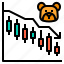 downtrend, trend, bear, investment, candlestick 