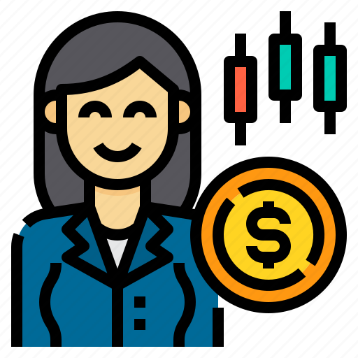 Invester, money, woman, investment, broker icon - Download on Iconfinder