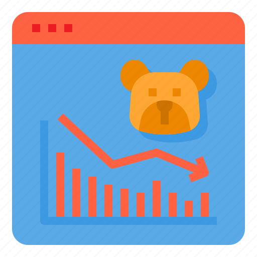 Downtrend, trend, bear, market, investment, data, analytics icon - Download on Iconfinder