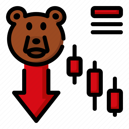 Bear, market, investment, trading, stock, economy, chart icon - Download on Iconfinder