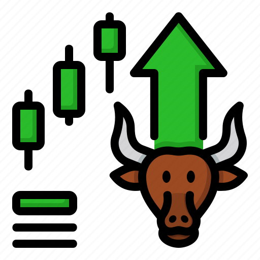 Bull, market, trading, chart, investment, stock, economy icon - Download on Iconfinder