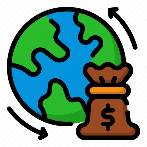 Global, economy, money, bag, banking, currency, world icon - Download on Iconfinder
