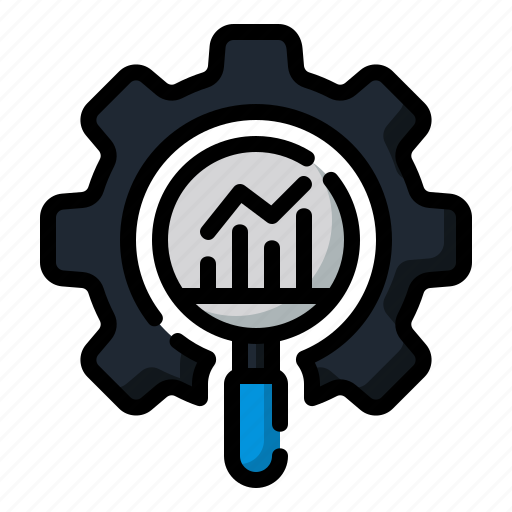 Research, data, analytics, management, magnifying, glass, statistics icon - Download on Iconfinder