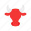 animal, bull, red bull, stock market 