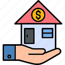 mortgage, building, buy, home, house, loan, real, estate, icon