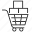 cart, full, inventory, shopping, stockpile, supplies 