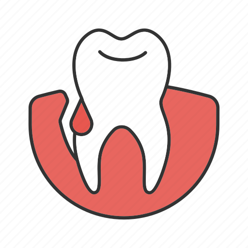 Blood, dental, gingivitis, gum bleeding, periodontitis, teeth, tooth icon - Download on Iconfinder