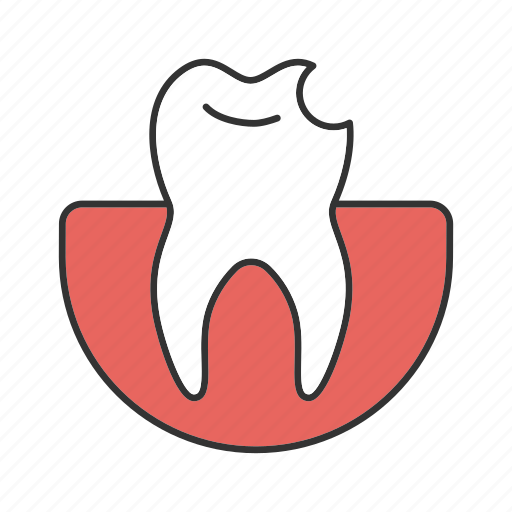 Broken, chipped, cracked, dental medicine, stomatology, teeth, tooth icon - Download on Iconfinder