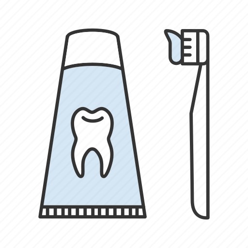 Brushing, dentifrice, paste, teethcare, tooth, toothbrush, toothpaste icon - Download on Iconfinder