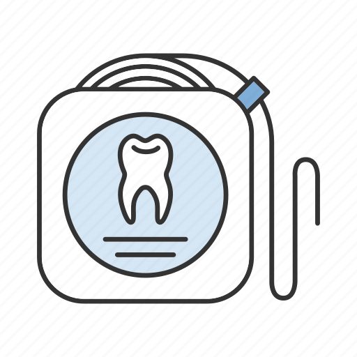 Dental floss, dentifrice, floss, hygiene, teeth, teethcare, tooth icon - Download on Iconfinder