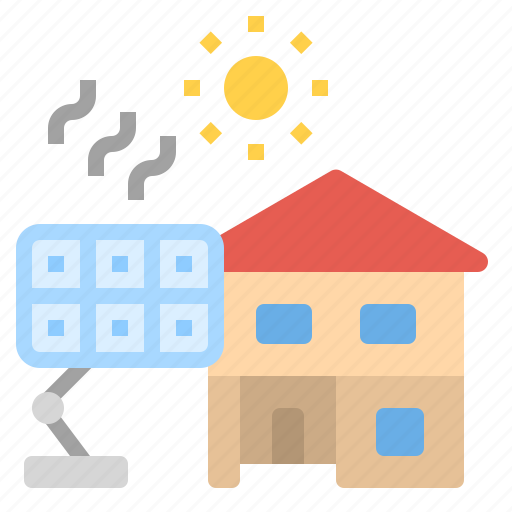 Energy, house, save, solarcell, sun icon - Download on Iconfinder