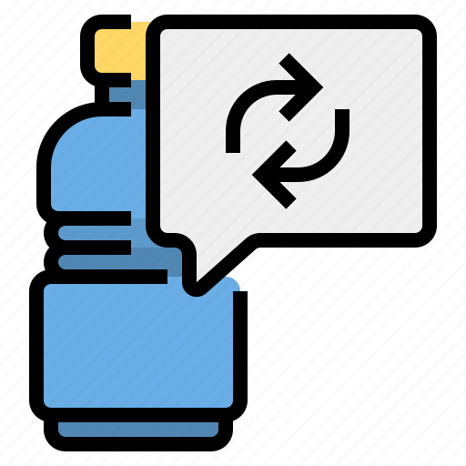 Bottle, global, plastic, reuse, warming icon - Download on Iconfinder