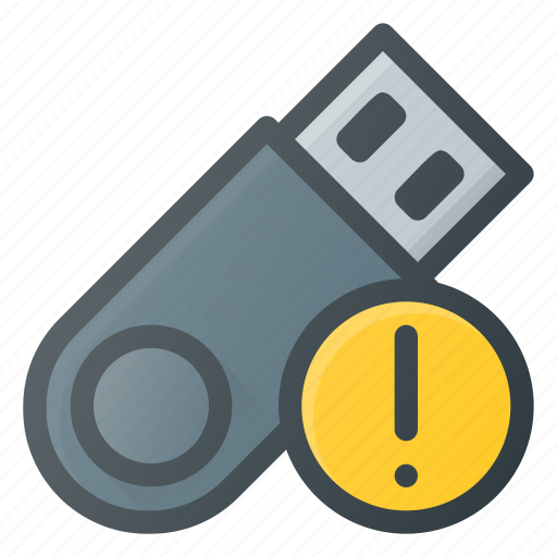 Alert, disk, drive, flash, storage, usb icon - Download on Iconfinder