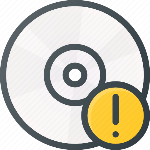 Alert, compact, disk, drive, storage icon - Download on Iconfinder
