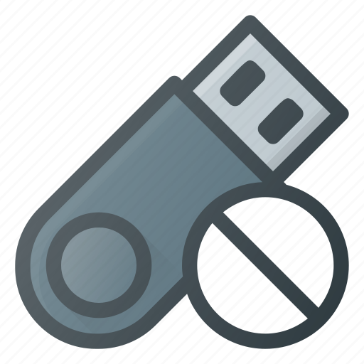 Disable, disk, drive, error, pendrive, storage, usb icon - Download on Iconfinder