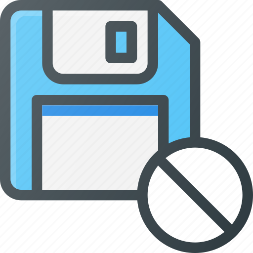Disable, disk, drive, floppy, save, storage icon - Download on Iconfinder