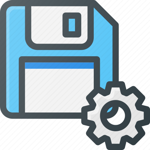 Disk, drive, floppy, save, settings, storage icon - Download on Iconfinder