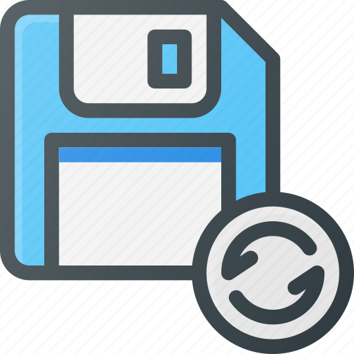 Disk, drive, floppy, resave, save, storage icon - Download on Iconfinder