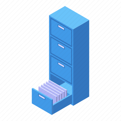 Archive, storage, document, isometric icon - Download on Iconfinder