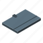 personal, notebook, storage, isometric 