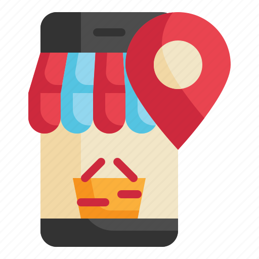Basket, online, shop, gps, shopping, location, store icon icon - Download on Iconfinder