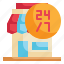shop, open, sale, hour, shopping, store icon 