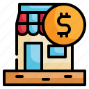 money, payment, shop, sale, shopping, store icon