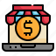 online, shop, payment, business, marketing, store icon, internet 