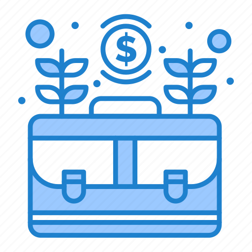 Bag, business, case, grow, money icon - Download on Iconfinder