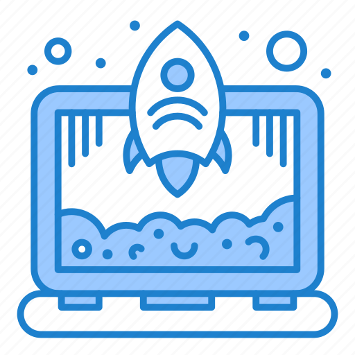 Laptop, rocket, start, up icon - Download on Iconfinder