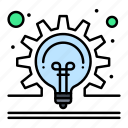 bulb, concept, gear, idea