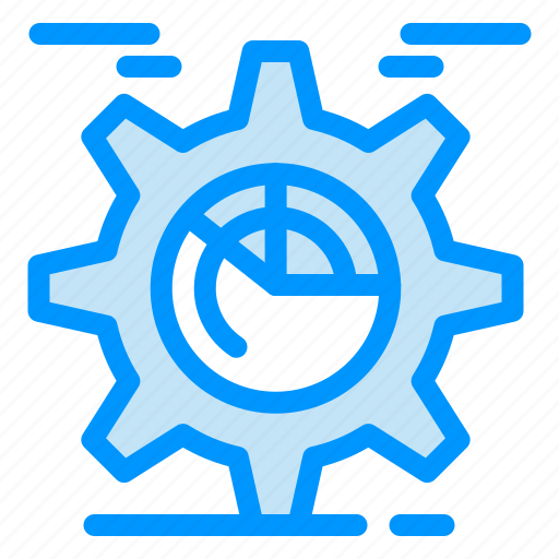 Chart, cog, gear, seo, setting icon - Download on Iconfinder