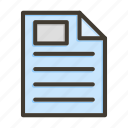 document, file, paper, data, folder
