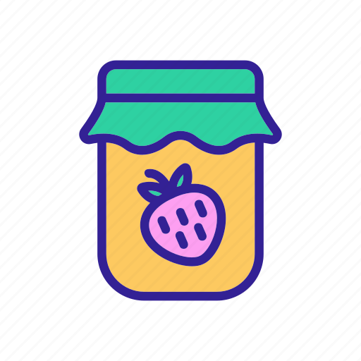 Cream, fruit, ice, jam, strawberry, tasty, yogurt icon - Download on Iconfinder