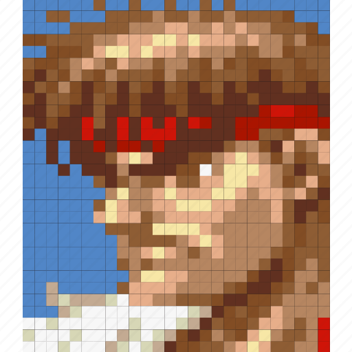 1, ryu, street fighter, game, retro icon - Download on Iconfinder