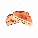 cheese, sandwich