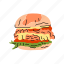 hamburger, food 