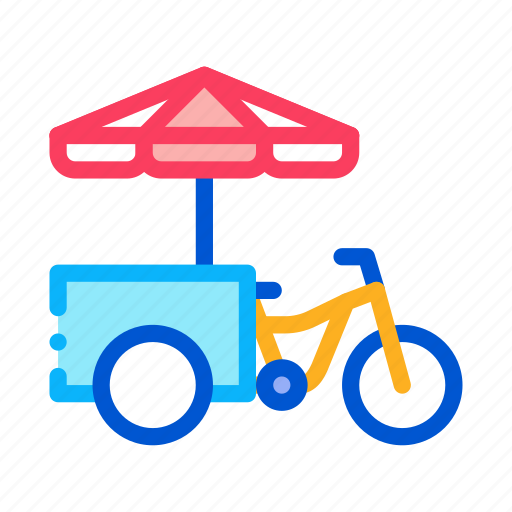 Bicycle, burger, catering, drink, fast, food, truck icon - Download on Iconfinder