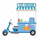 cartoon, cream, ice, mobile, moped, snack, val94